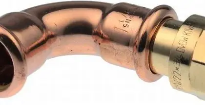 VSH Persovergangsknie brons 18mm x 3/4" F 90° gas VSH XPress Koper Gas G6090G 4804679
