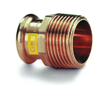 VSH Persovergangsstuk brons 15mm x 3/4" M gas VSH XPress Koper Gas G6243G 4803425