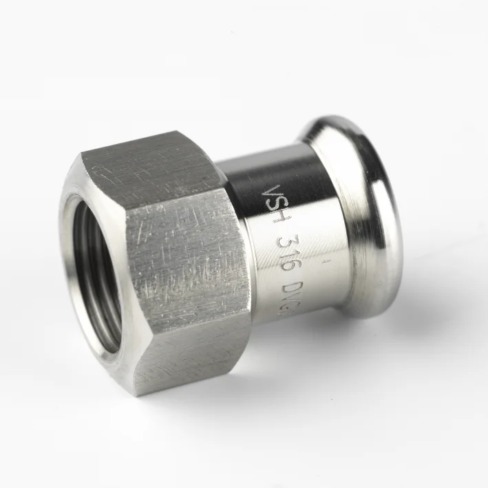 VSH Persovergangsstuk inox 28mm x 5/4" F (drink)water VSH XPress Inox R2702 6190492