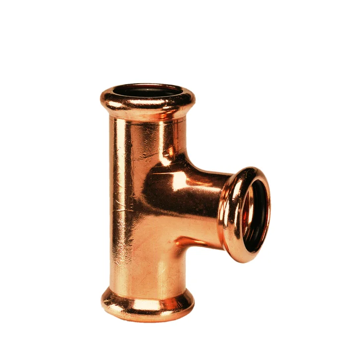 VSH Persverloop-T koper 22x18x18mm FFF (drink)water VSH XPress Koper 7130 4801841