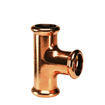 VSH Persverloop-T koper 28x28x22mm FFF (drink)water VSH XPress Koper 7130 4801931