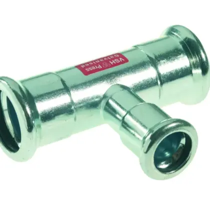 VSH Persverloop-T staal 15x22x15mm FFF verwarming VSH XPress Staalverzinkt C1415 6202781