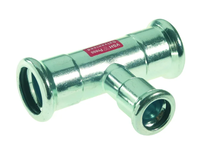 VSH Persverloop-T staal 22x28x22mm FFF verwarming VSH XPress Staalverzinkt C1415 6202801
