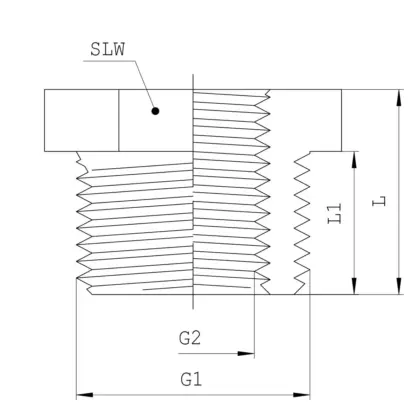 VSH Draadverloopring messing 1" x 1/2" MF VSH D1102 0411081