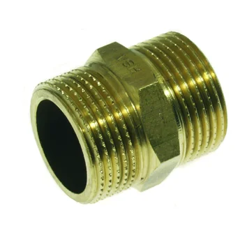 VSH Dubbel nippel messing 1/4 0411279