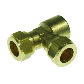 VSH Knelovergangs-T-stuk messing 22 x 1/2" x 22 F (drink)water VSH VSH Super S1224 0869836