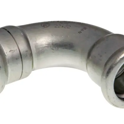 VSH Persbocht inox 15mm FF 90° verwarming VSH XPress RVS 304 123460512