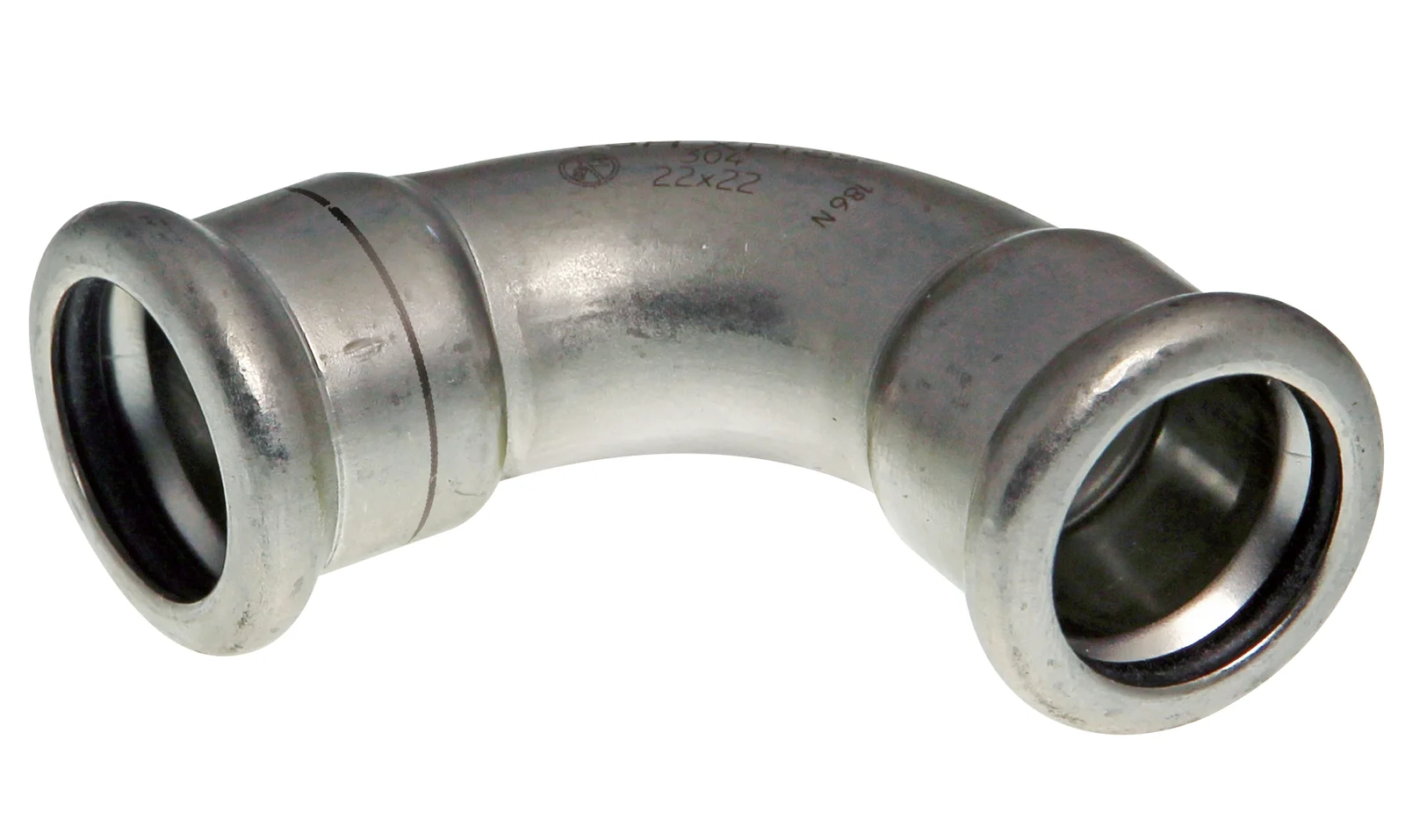 VSH Persbocht inox 28mm FF 90° verwarming VSH XPress RVS 304 123460515