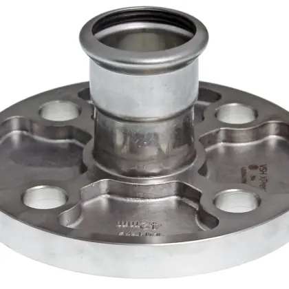 VSH Persflensovergang inox DN65 x 76.1mm verwarming PN10/16 VSH XPress RVS 304 123460618