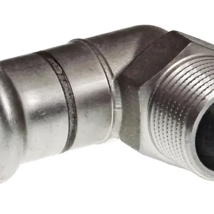 VSH Persovergangsknie inox 22mm x 3/4" M 90° verwarming VSH XPress RVS 304 123460623