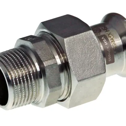 VSH Pers-3-delige koppeling inox 54 x 2" M verwarming VSH XPress RVS 304 123460640