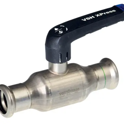 VSH Kogelkraan met volle doorlaat DN 15mm pers-pers PN16 VSH XPress RVS XPR20100 2010000100