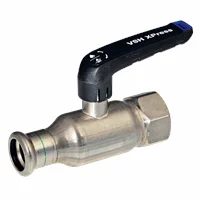 VSH Kogelkraan met volle doorlaat DN 42mm x 6/4" F pers PN16 VSH XPress RVS XPR21000 2040001000