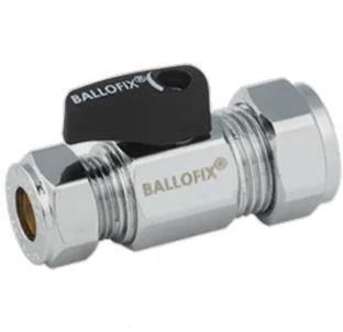 VSH Ballofix kogelafsluiter knel met hendel FF 15 chroom vsh 6005001