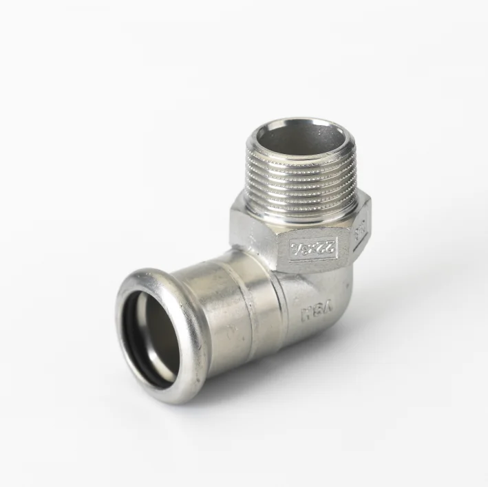 VSH Persovergangsknie inox 18mm x 1/2" M 90° (drink)water VSH XPress Inox R2709 6190888