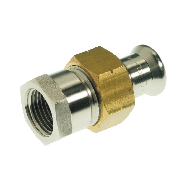 VSH Pers-3-delige koppeling inox 18 x 1/2" F (drink)water VSH XPress Inox R2738 6192043