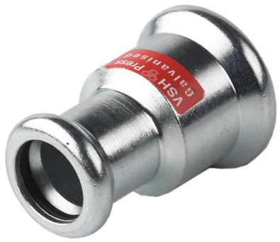 VSH Persverloopmof staal 22x15mm FF verwarming VSH XPress Staalverzinkt C1439 6201129