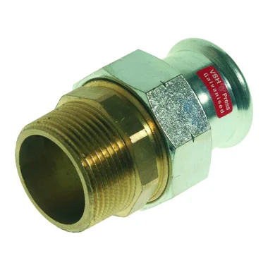 VSH Pers-3-delige koppeling staal 22 x 3/4" M verwarming VSH XPress Staalverzinkt C1435 6207201