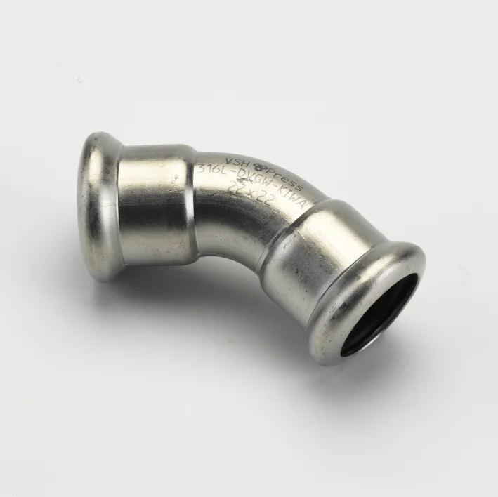 VSH Persbocht inox 88.9mm FF 45° (drink)water VSH XPress Inox R2713 6230070