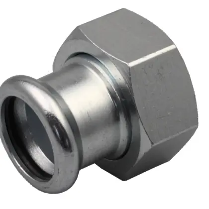VSH Persaansluitkoppeling staal 18mm x 3/4" FF verwarming VSH XPress Staalverzinkt C1446 6340532