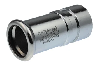 VSH Persovergangsstuk staal 108mm x 4" groefkoppeling verwarming VSH XPress Staalverzinkt C1442 6340796