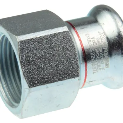 VSH Persovergangsstuk staal 35mm x 3/4" F verwarming VSH XPress Staalverzinkt C1407 6340928
