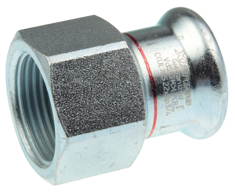 VSH Persovergangsstuk staal 35mm x 3/4" F verwarming VSH XPress Staalverzinkt C1407 6340928