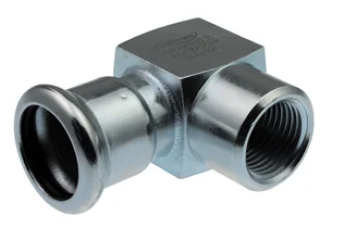 VSH Persovergangsknie staal 22mm x 1/2" F 90° verwarming VSH XPress Staalverzinkt C1409 6341038