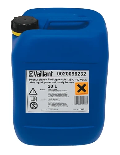 Vaillant flexoTHERM glycol concentraat 20 L - groen ethyleenglycol enkel voor flexoTHERM met aroCOLLECT (tot -28°C) 0020096232