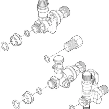 Vaillant 0020221264 Vaillant uniTOWER aansluitset VWL..8/5