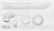 Vaillant 303807 Vaillant RGA concentrisch Alu/Staal muurdoorvoer 60/100 mm - turboMAG