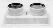Vaillant RGA keteladapter Alu/Staal 60/100 x 80/80 mm - voor niet condenserende ketels 303818