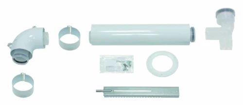 Vaillant RGA concentrisch PP/Staal basis schouwaansluitkit 60/100 mm met uitgang 80 mm 303920