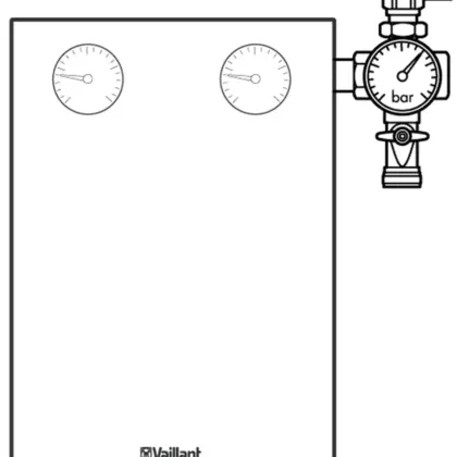 Vaillant Aansluitset met pompunit 6l/min vaillant ex 302406 (zie 0020193190) 0020129141