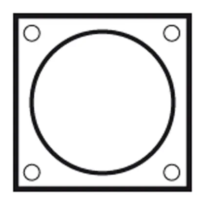 Vaillant Afdekrozet rookgas/luchttoevoerbuis Vaillant rond Ø80mm aluminium 009477