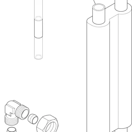 Vaillant Duo geisoleerde koperen leiding + koppelingen en bevestiging vaillant rol 20m 302360