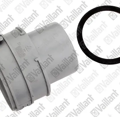 Vaillant Enkelwandige rookgashulpstuk Vaillant 80mmkunststof 092020