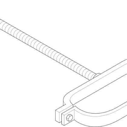 Vaillant Ovale beugel (1zak=1stuk) voor bevestiging van koperen leidingen 4 stuks met schroeven 302364