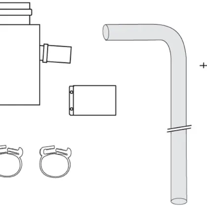 Vaillant Rookgas sifon Vaillant turboMAX aluminium wit 303805