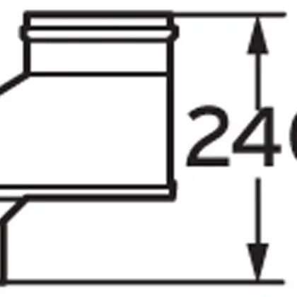 Vaillant Rookgasketeladapter Vaillant ecoTEC aluminium parallel / concentrisch 80/125mm - 80/80mm 303623
