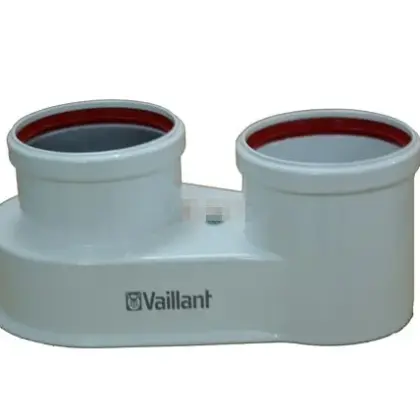 Vaillant Rookgasketeladapter Vaillant turboMAG aluminium parallel / parallel 80mm - 80mm 303847