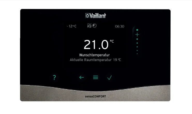 Vaillant Ruimteklokthermostaat Vaillant sensoCOMFORT jaarklok klasse VI modulerend VRC 720 0020260913