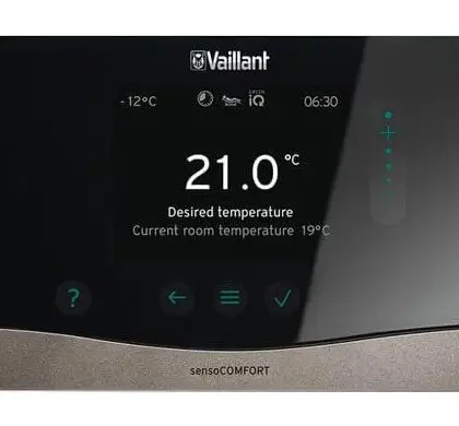 Vaillant Ruimteklokthermostaat Vaillant sensoCOMFORT jaarklok klasse VI modulerend VRC 720f 0020260929