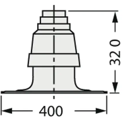 Vaillant Schouwkap 80 in PP vaillant 303963