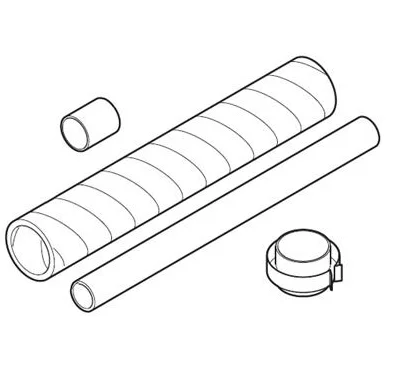 Vaillant Horizontaal verlengstuk (80/125) vaillant 0010029004