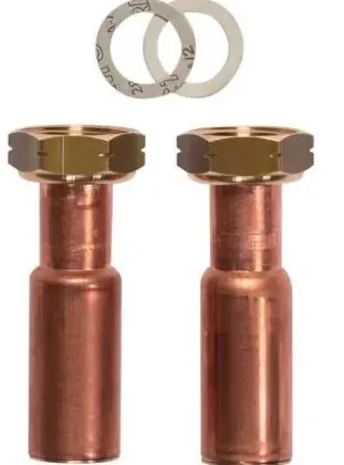Vaillant Overgangstuk 1 inch losse moer naar buis 28mm binnendraad vaillant 0010038385