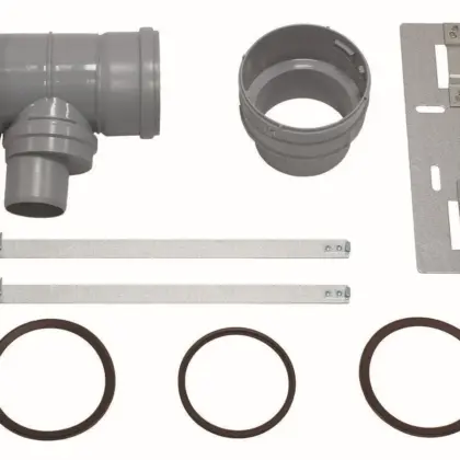 Vaillant T-stuk dubbelwandig rond luchtkanaal Vaillant 0020016409