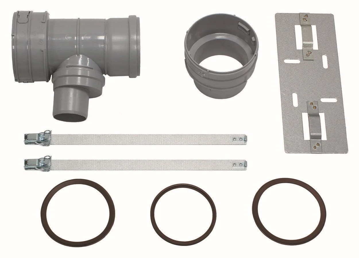 Vaillant T-stuk dubbelwandig rond luchtkanaal Vaillant 0020016409