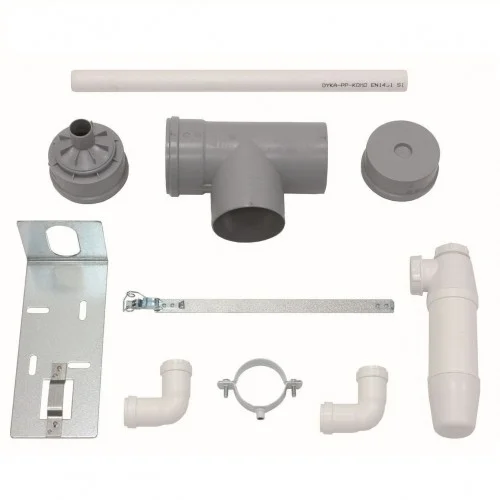 Vaillant Set condenswaterafvoer DN 100 PP laagste punt in schouw vaillant 0020016412