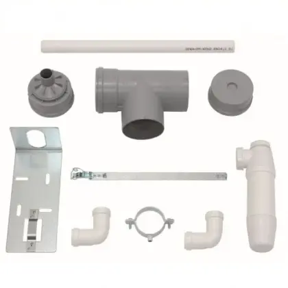 Vaillant Set condenswaterafvoer DN 100 PP laagste punt in schouw vaillant 0020016412